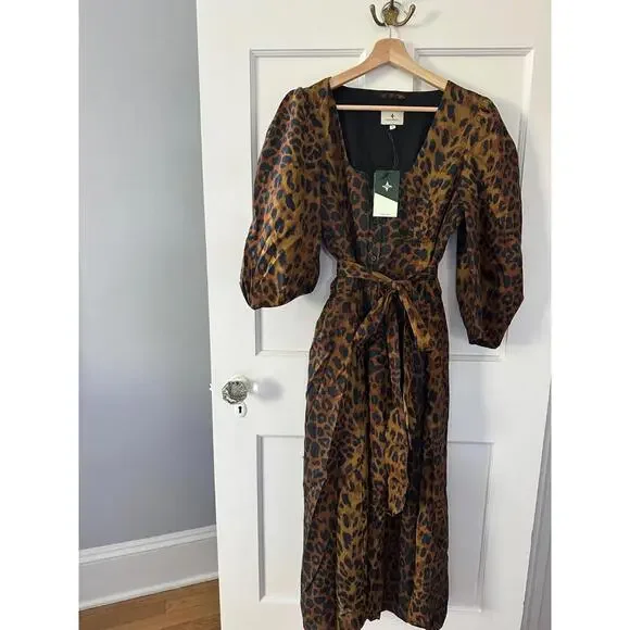 Tuckernuck Brown Leopard Print Dress - Picture 3 of 6